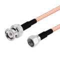 Пигтейл F-Male - BNC-Male ВЧ кабель переходник RG316 длинна 30 см