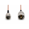 Пигтейл F-Male - UHF-Male ВЧ кабель переходник RG316 длинна 30 см