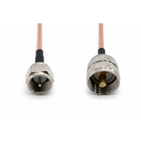 Пигтейл F-Male - UHF-Male ВЧ кабель переходник RG316 длинна 30 см
