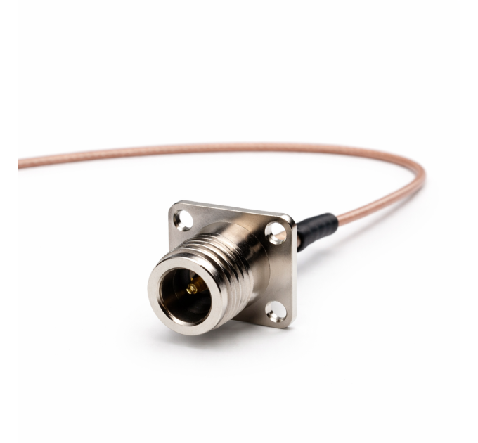 Пигтейл N-Type - Female - No connector ВЧ кабель переходник RG316 длинна 25 см фланцевый