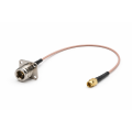 Пигтейл N-Type-Female Flange - SMA Male ВЧ кабель переходник RG316 длинна 30 см