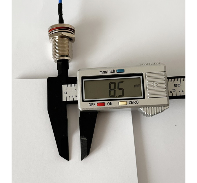 Пігтейл MMCX-90 - N-Type-F ВЧ кабель перехідник RG405 15 см, кутовий