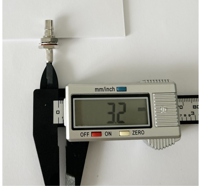 Роз'єм QMA-Female на кабель RG-58 під обтиск