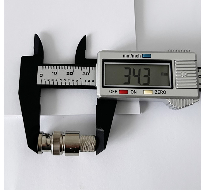 Роз'єм BNC-Male на кабель RG-8/LMR400 під обтиск