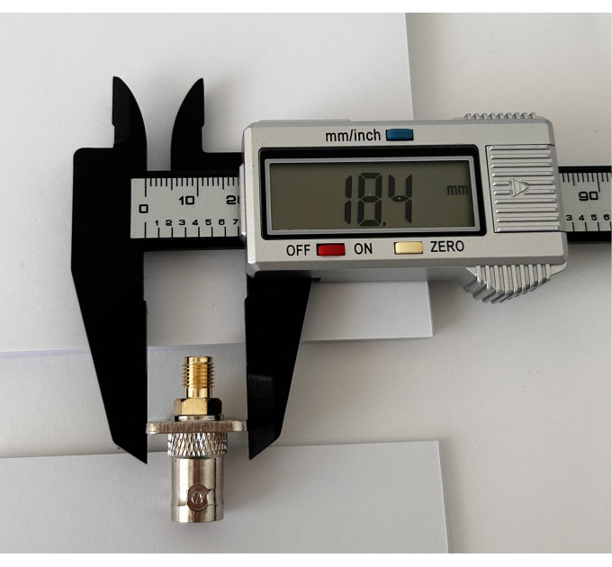 Переходник BNC-Female - SMA-Female (коннектор мама - мама) фланцевый