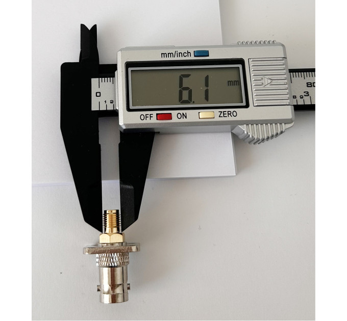 Переходник BNC-Female - SMA-Female (коннектор мама - мама) фланцевый