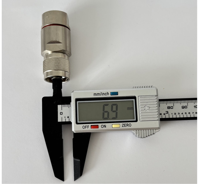 Роз'єм N-Type-Male на кабель 1/2" цангові