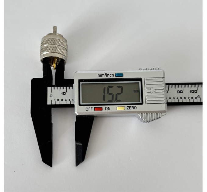 Роз'єм UHF-Male (PL259) на кабель RG316 під обтиск