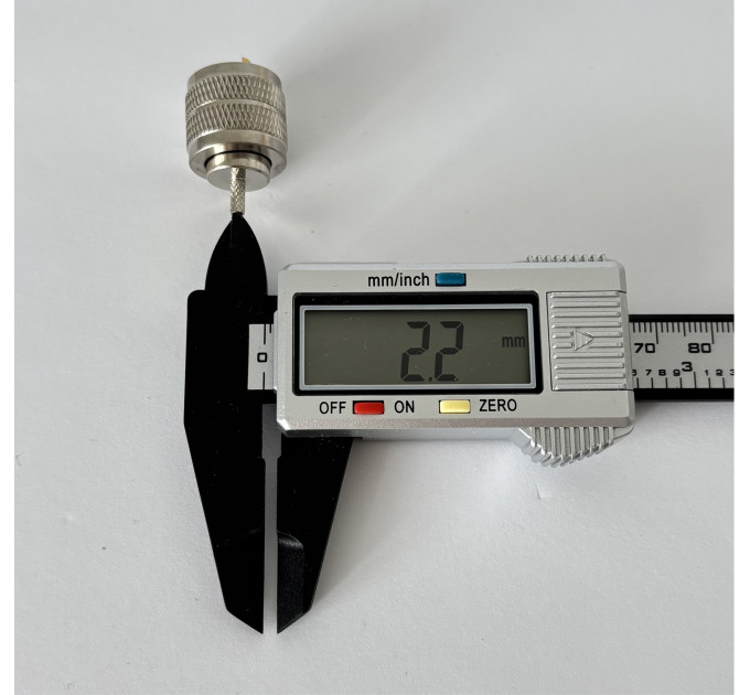Роз'єм UHF-Male (PL259) на кабель RG316 під обтиск
