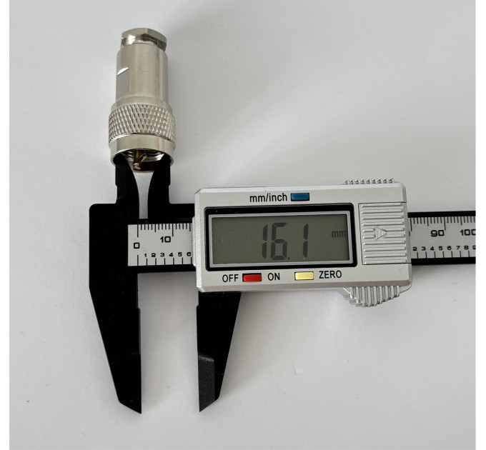 Роз'єм UHF-Male (PL259) на кабель RG-58 під пайку