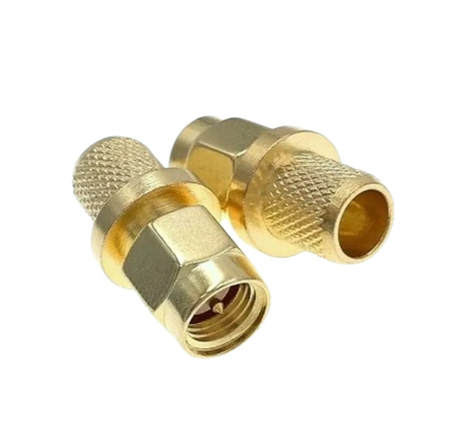 Конектор роз'єм SMA на кабель LMR300, RG5, RG6, 5D-FB під обжим