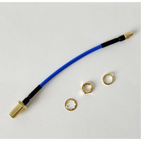 Пигтейл MMCX-Male - SMA-Female ВЧ кабель переходник ss405 10 см