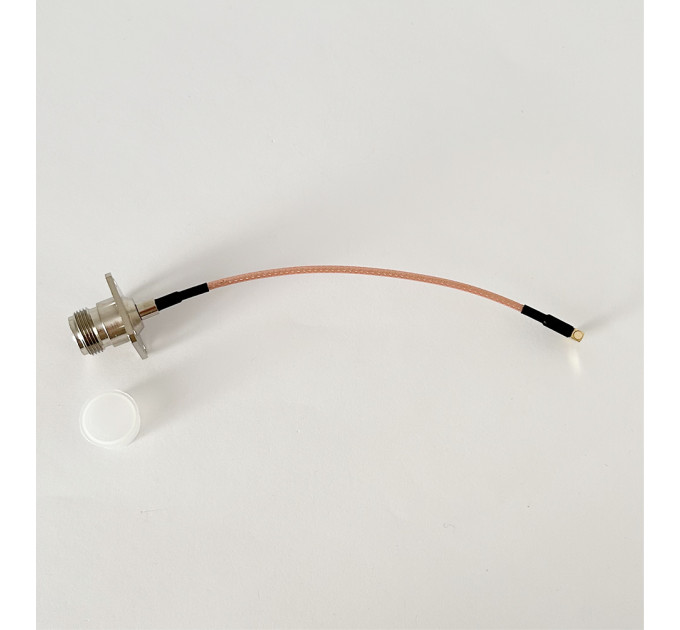 Пігтейл N-Type-Female-Flange - MMCX-Male ВЧ кабель перехідник RG316 довжина 15 см кутовий
