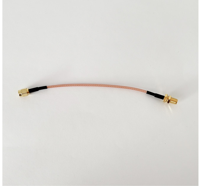 Пигтейл SMA-Male - SMA Female ВЧ кабель переходник RG316 длинна 15 см