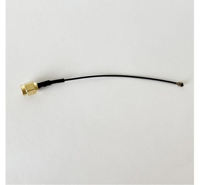 Пигтейл SMA-Male - U.FL-Female ВЧ кабель переходник 1,13 мм 10 см