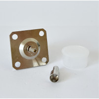 Разъем N-Type-Female мама на кабель RG316 фланцевый