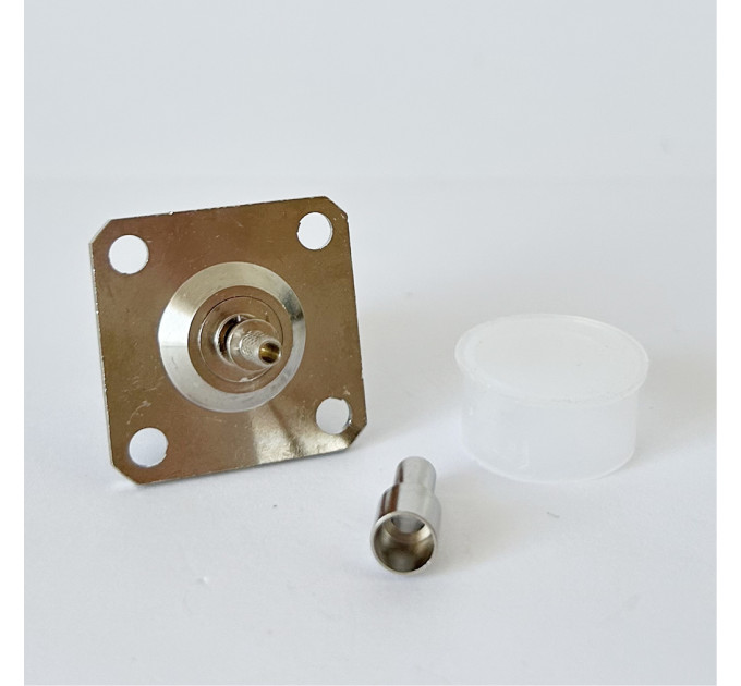 Разъем N-Type-Female мама на кабель RG316 фланцевый