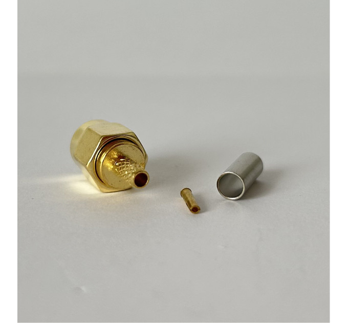 Разъем RP-SMA-Male на кабель RG174 под обжим