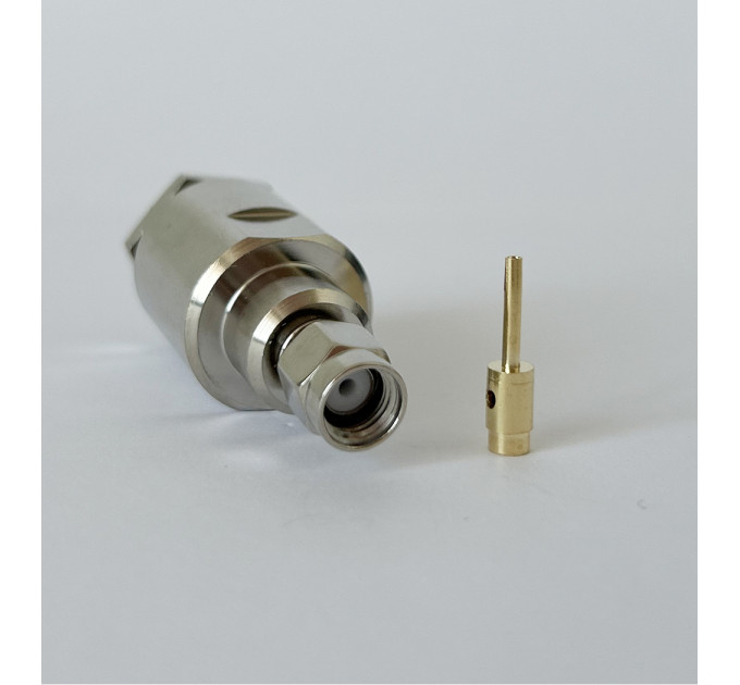 Разъем RP-SMA-Male на кабель RG-213 под пайку