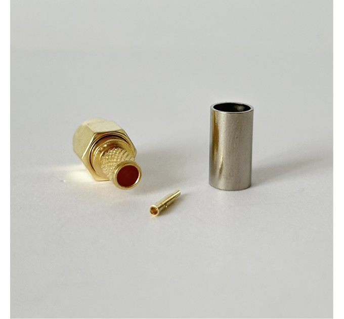 Разъем SMA-Male на кабель RG223 под обжим