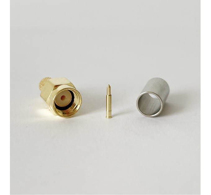 Разъем SMA-Male на кабель RG223 под обжим