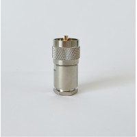 Разъем UHF-Male на кабель RG-213 под пайку