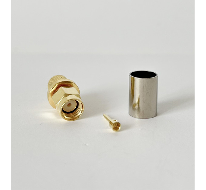 Коннектор разъем SMA на кабель LMR300, RG5, RG6, 5D-FB под обжим