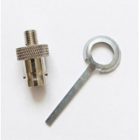 Антенний адаптер, перехідник BNC-female-moto RF, для рацій Motorola DP з кільцем заземлення