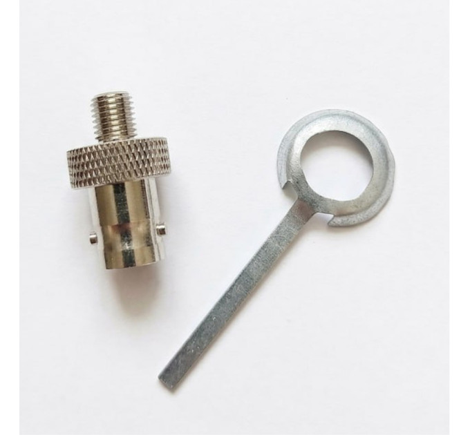 Антенний адаптер, перехідник BNC-female-moto RF, для рацій Motorola DP з кільцем заземлення