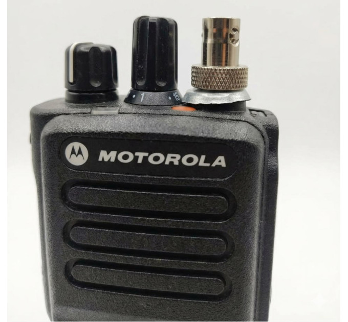 Антенний адаптер, перехідник BNC-female-moto RF, для рацій Motorola DP з кільцем заземлення