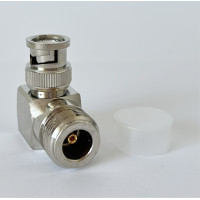 Переходник BNC-Male - N-Type-Female 90°(коннектор папа-мама) угловой