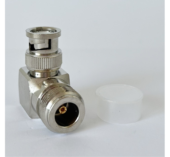 Переходник BNC-Male - N-Type-Female 90°(коннектор папа-мама) угловой