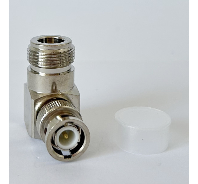 Переходник BNC-Male - N-Type-Female 90°(коннектор папа-мама) угловой