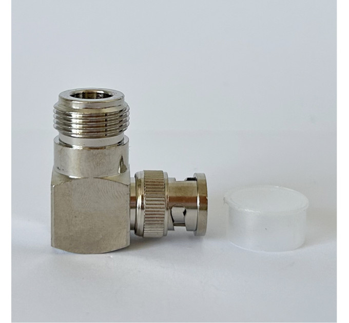 Переходник BNC-Male - N-Type-Female 90°(коннектор папа-мама) угловой